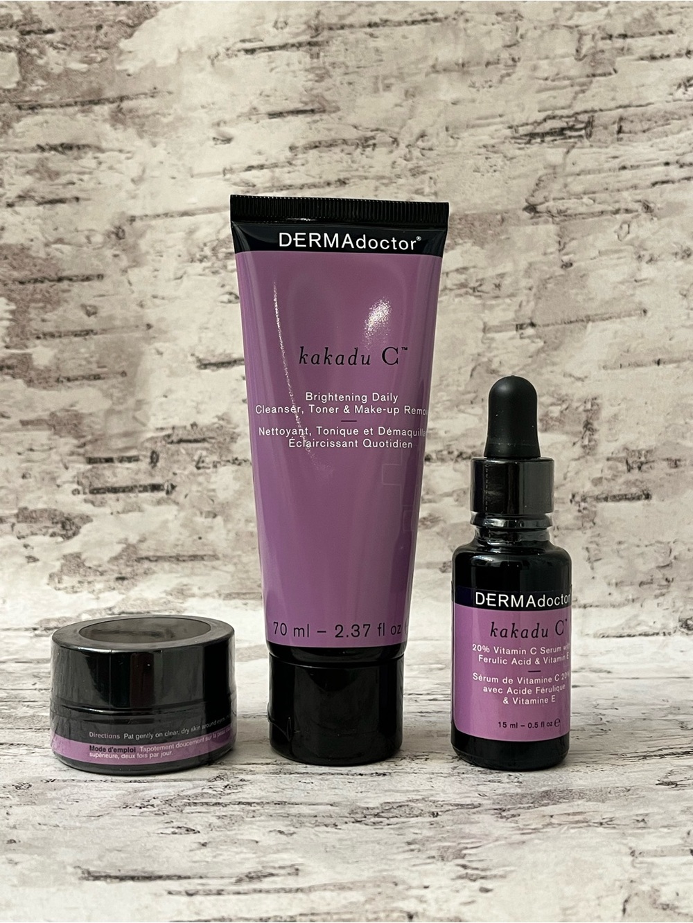 DERMAdoctor Kakadu C Vitamin C Brightening Skincare Set 3 Pc NEWS